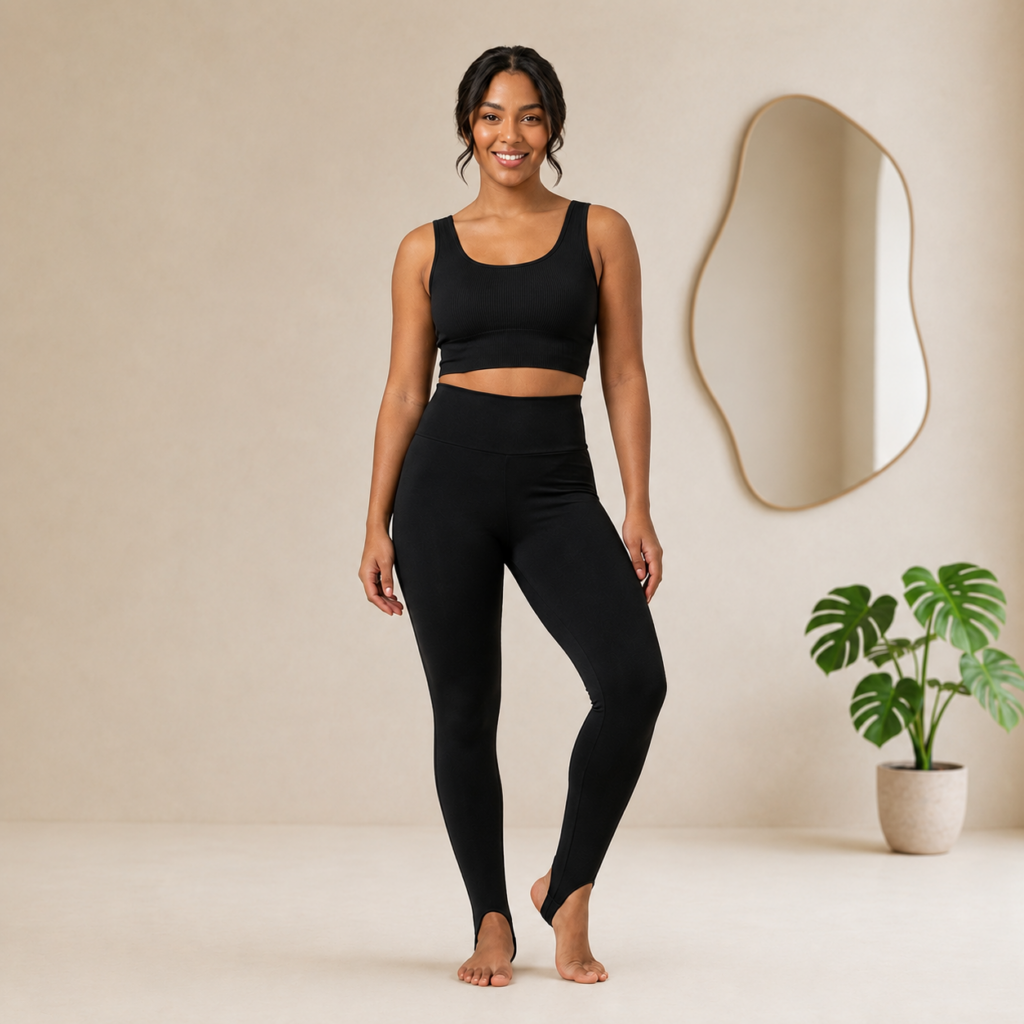 CALÇA LEGGING FEMININA COM PEZINHO